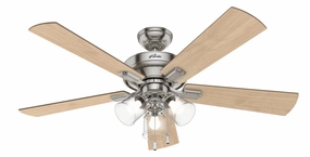 Crestfield 52"Ceiling Fan Brushed Nickel durable fans for long-lasting performance