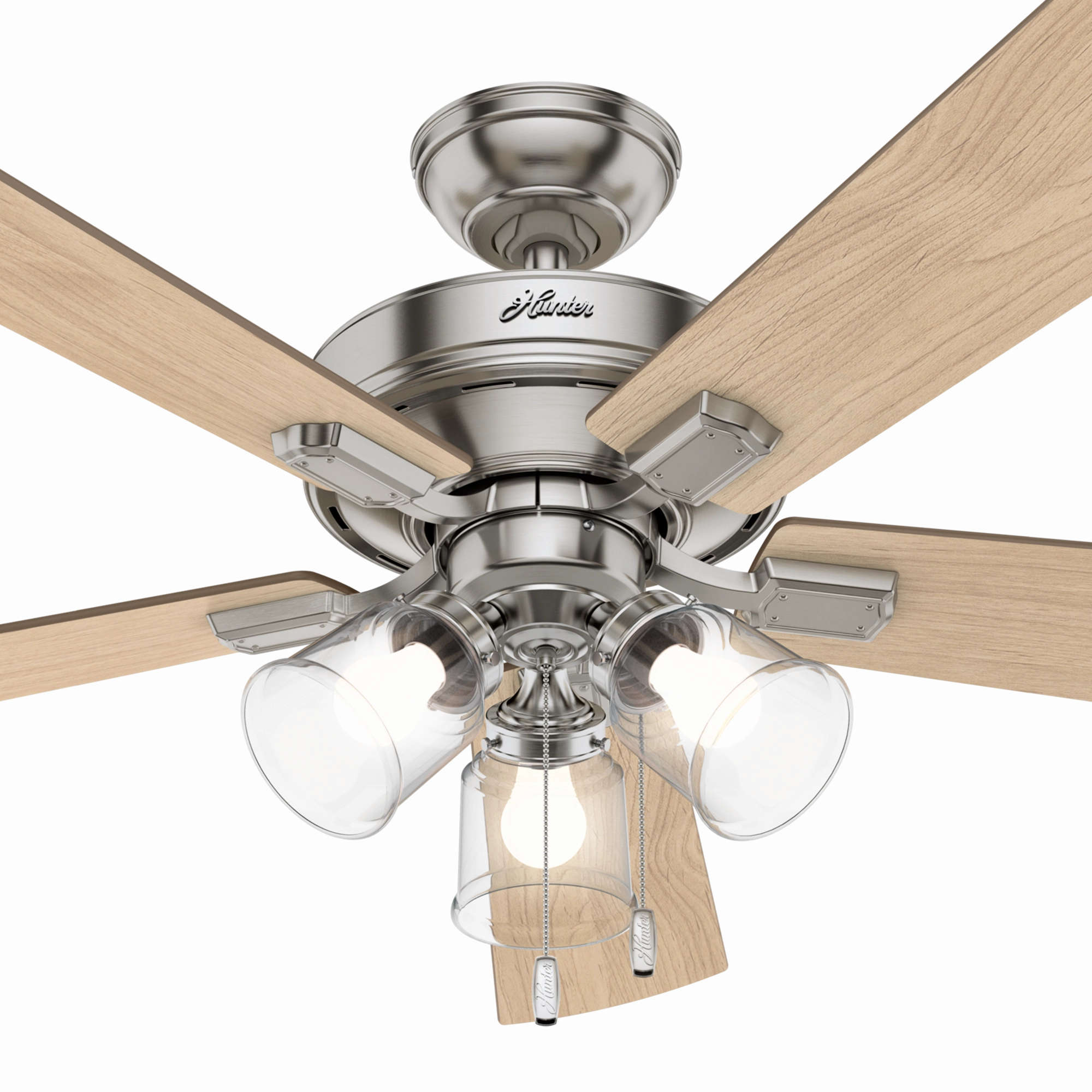 Crestfield 52"Ceiling Fan Brushed Nickel