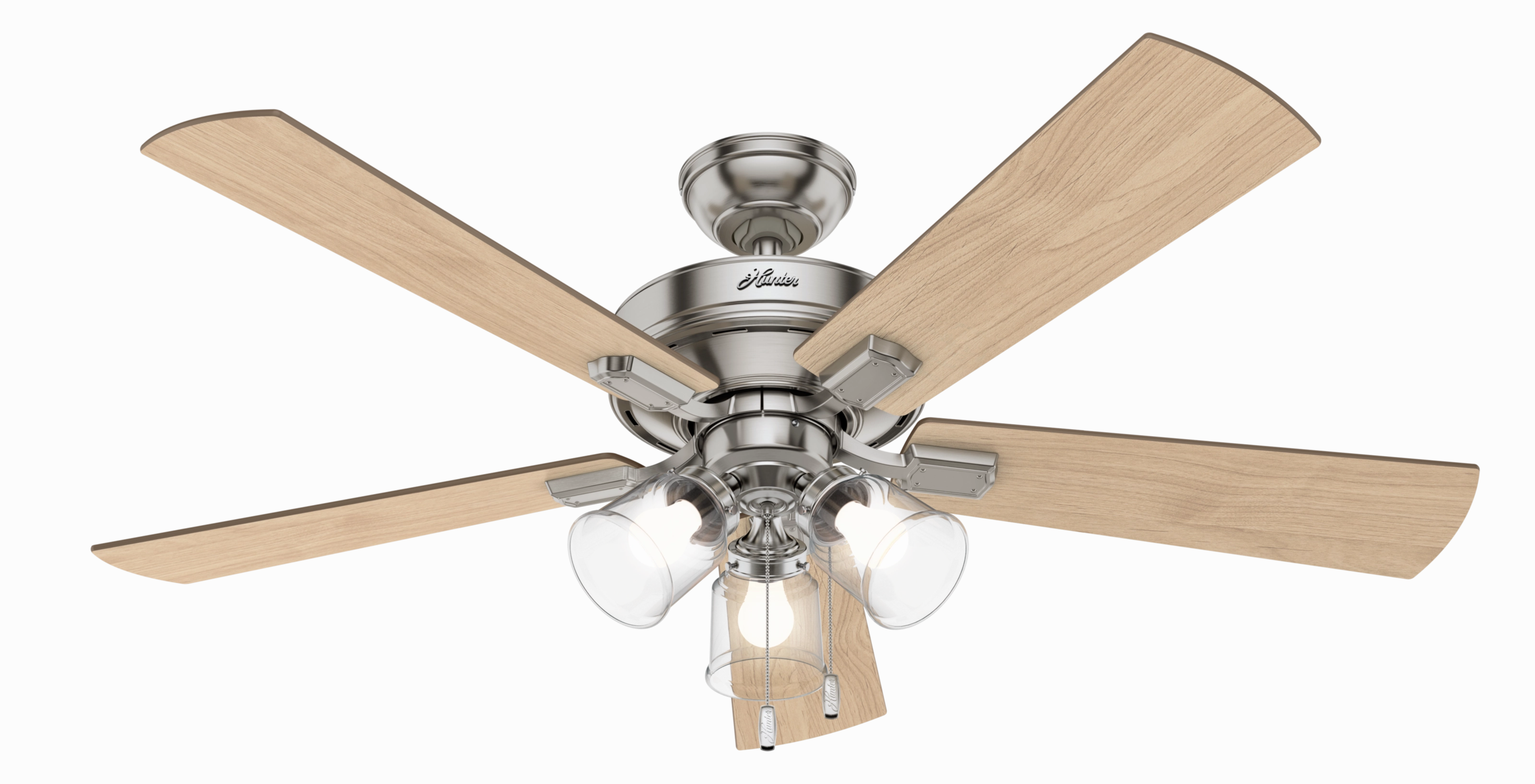 Crestfield 52"Ceiling Fan Brushed Nickel