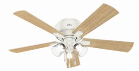 Crestfield 52"Ceiling Fan Fresh White medium electric fans for multi-room use
