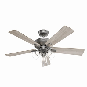 Crestfield 52"Ceiling Fan Matte Silver modern medium fans for everyday cooling