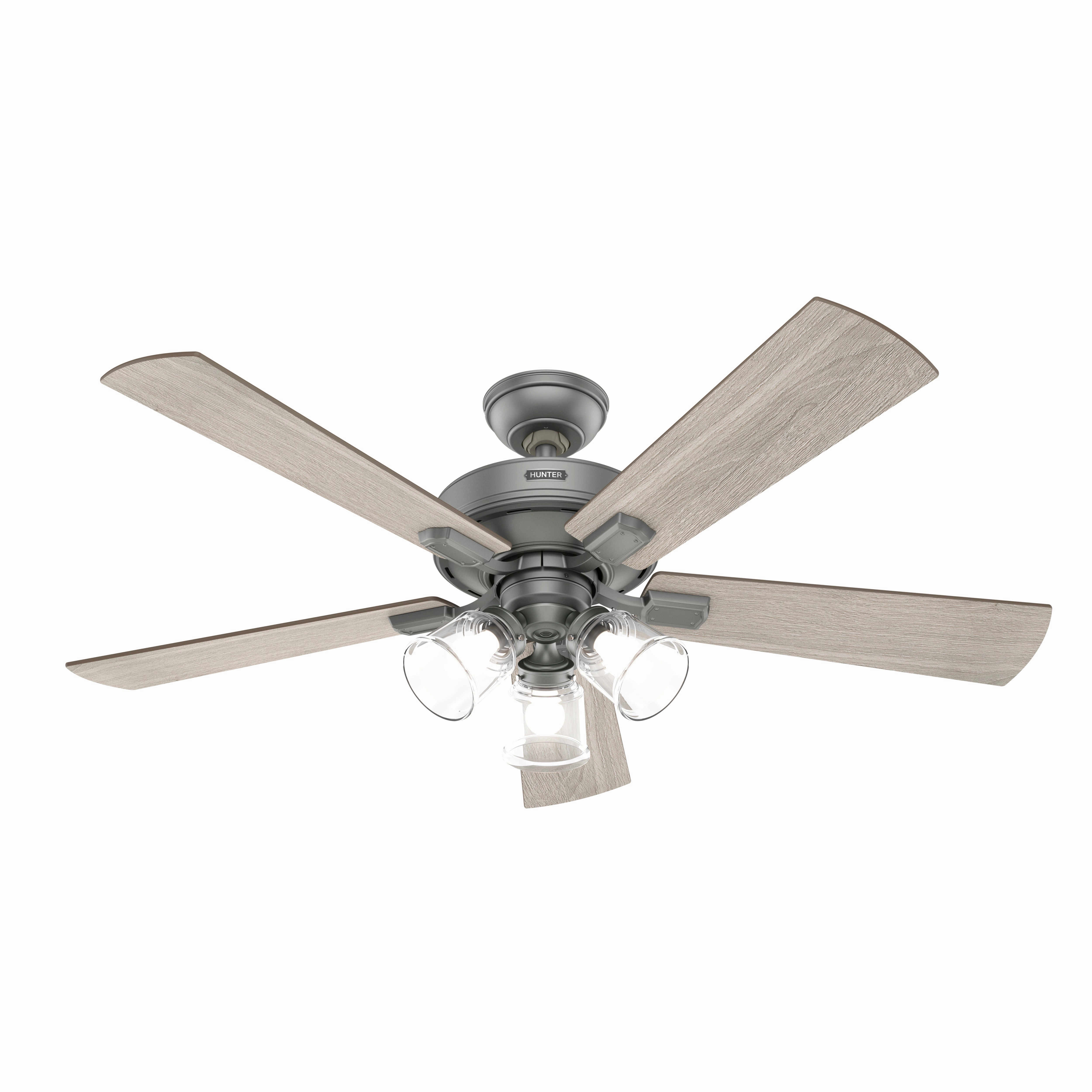 Crestfield 52"Ceiling Fan Matte Silver