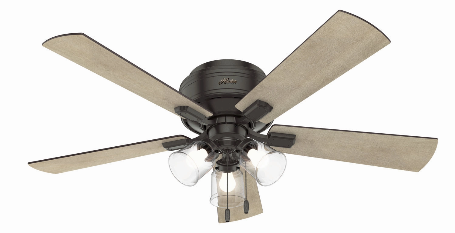 Crestfield 52"Ceiling Fan Noble Bronze low-noise fans for peaceful environments