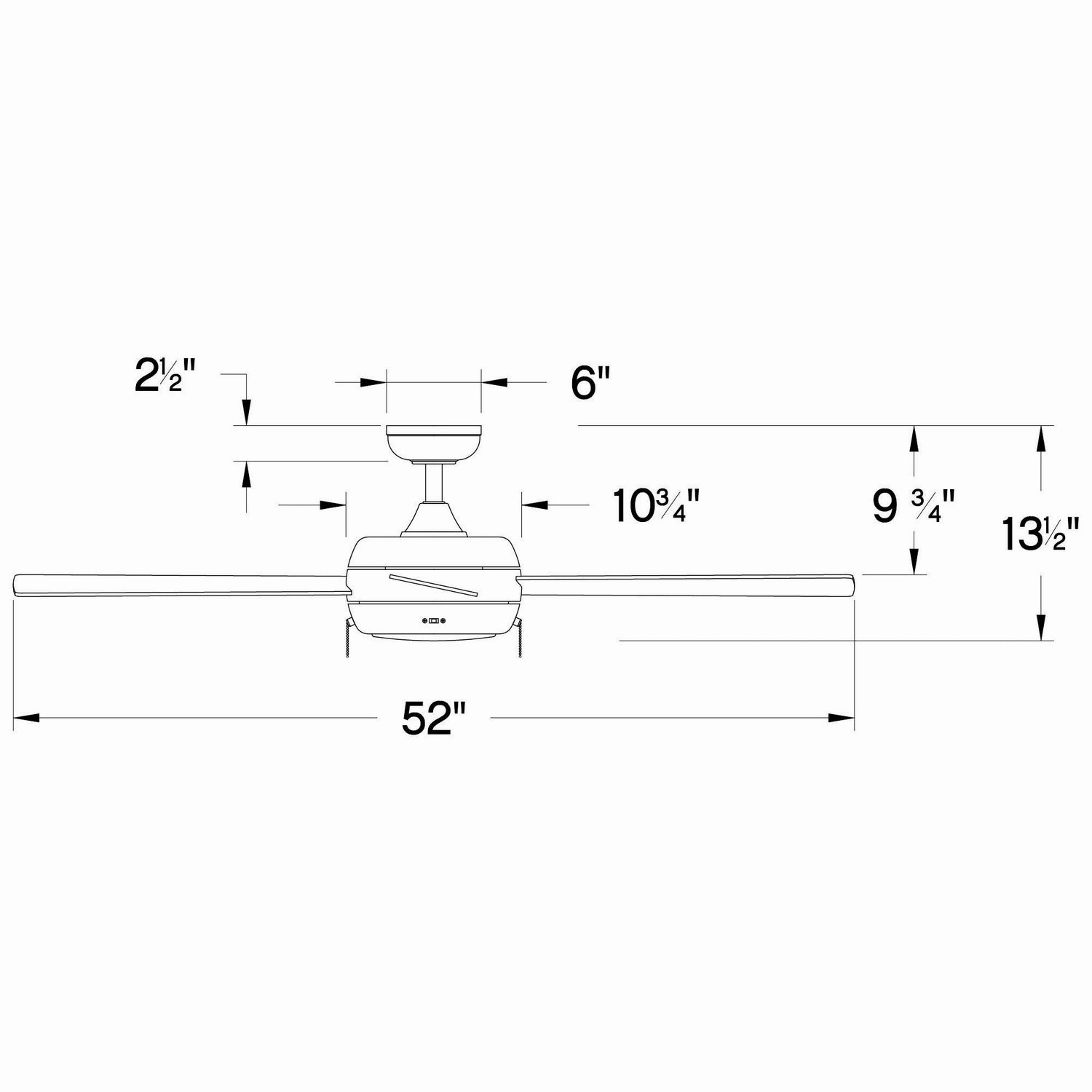 Croft 52"Ceiling Fan Heritage Brass
