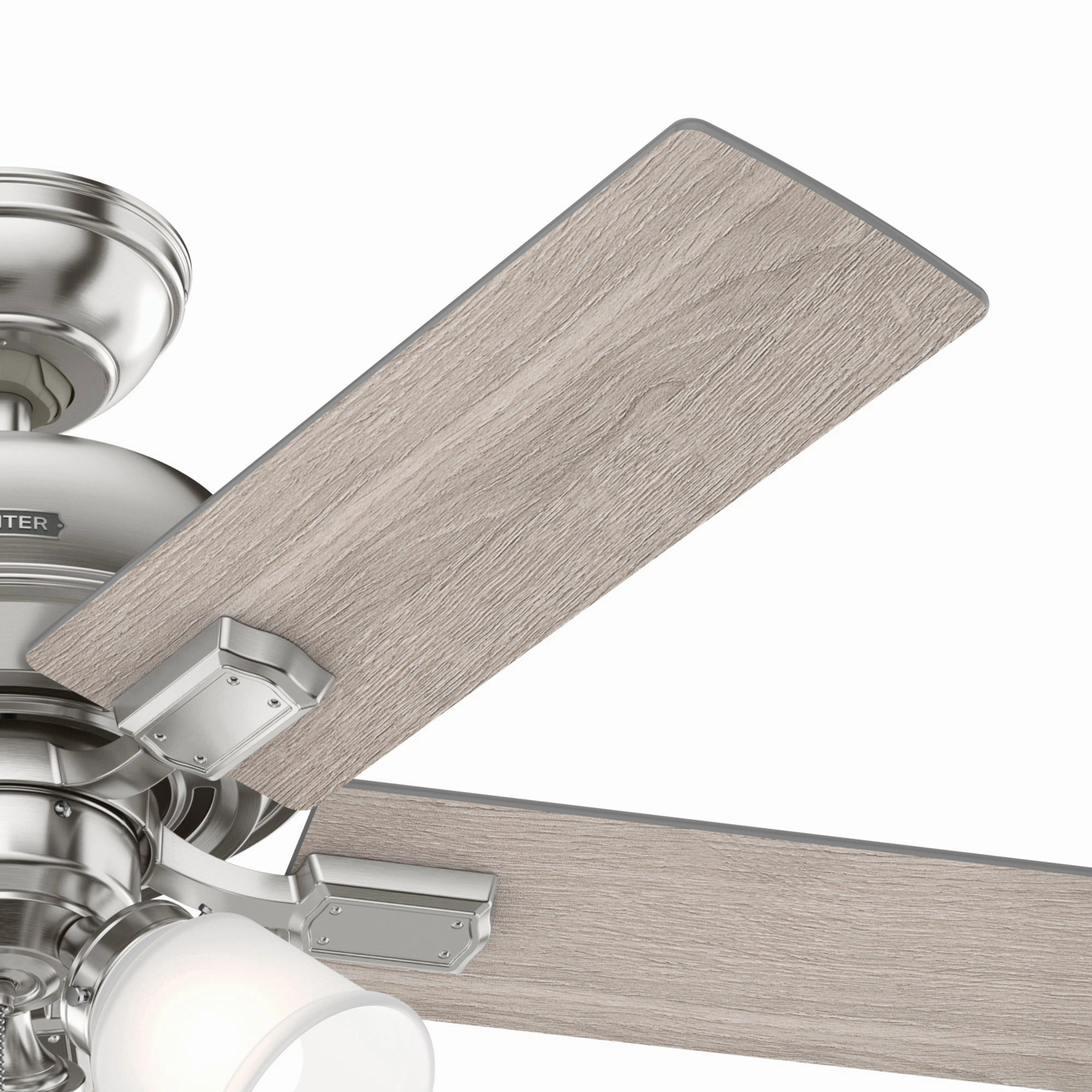 Crystal Peak 44"Ceiling Fan Brushed Nickel