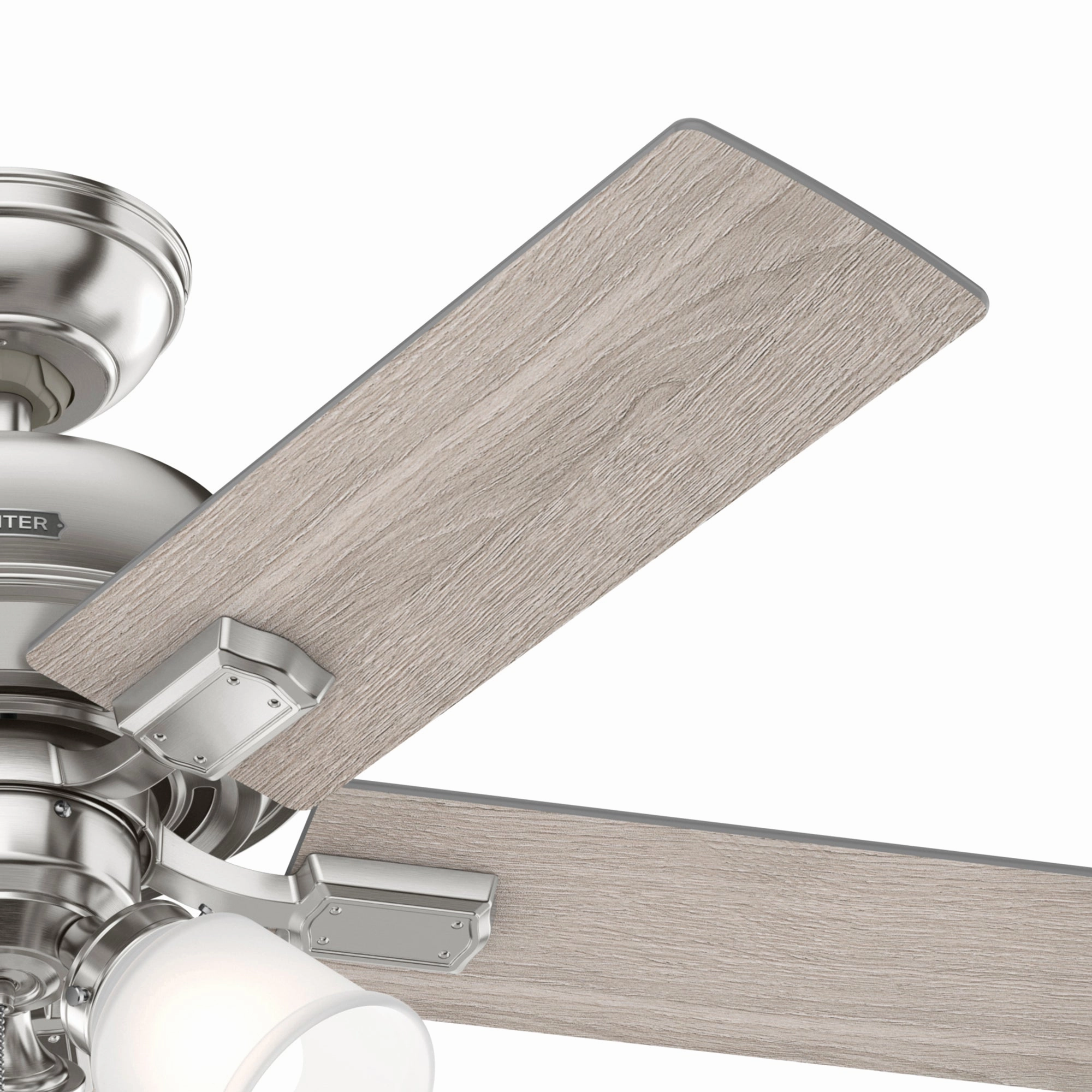 Crystal Peak 44"Ceiling Fan Brushed Nickel