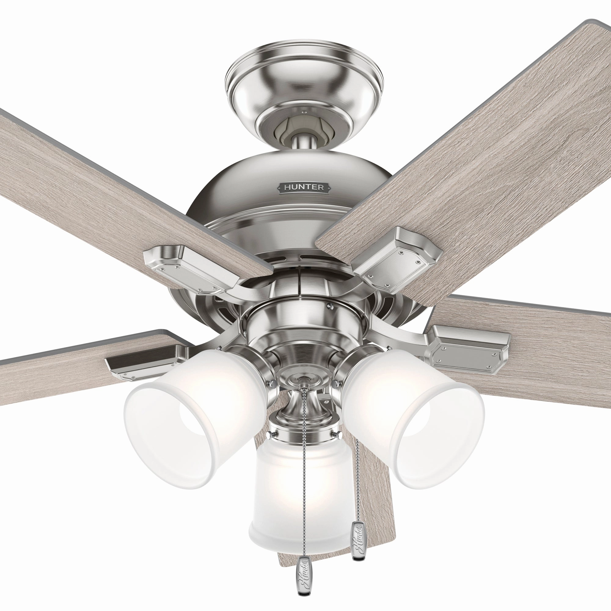 Crystal Peak 44"Ceiling Fan Brushed Nickel