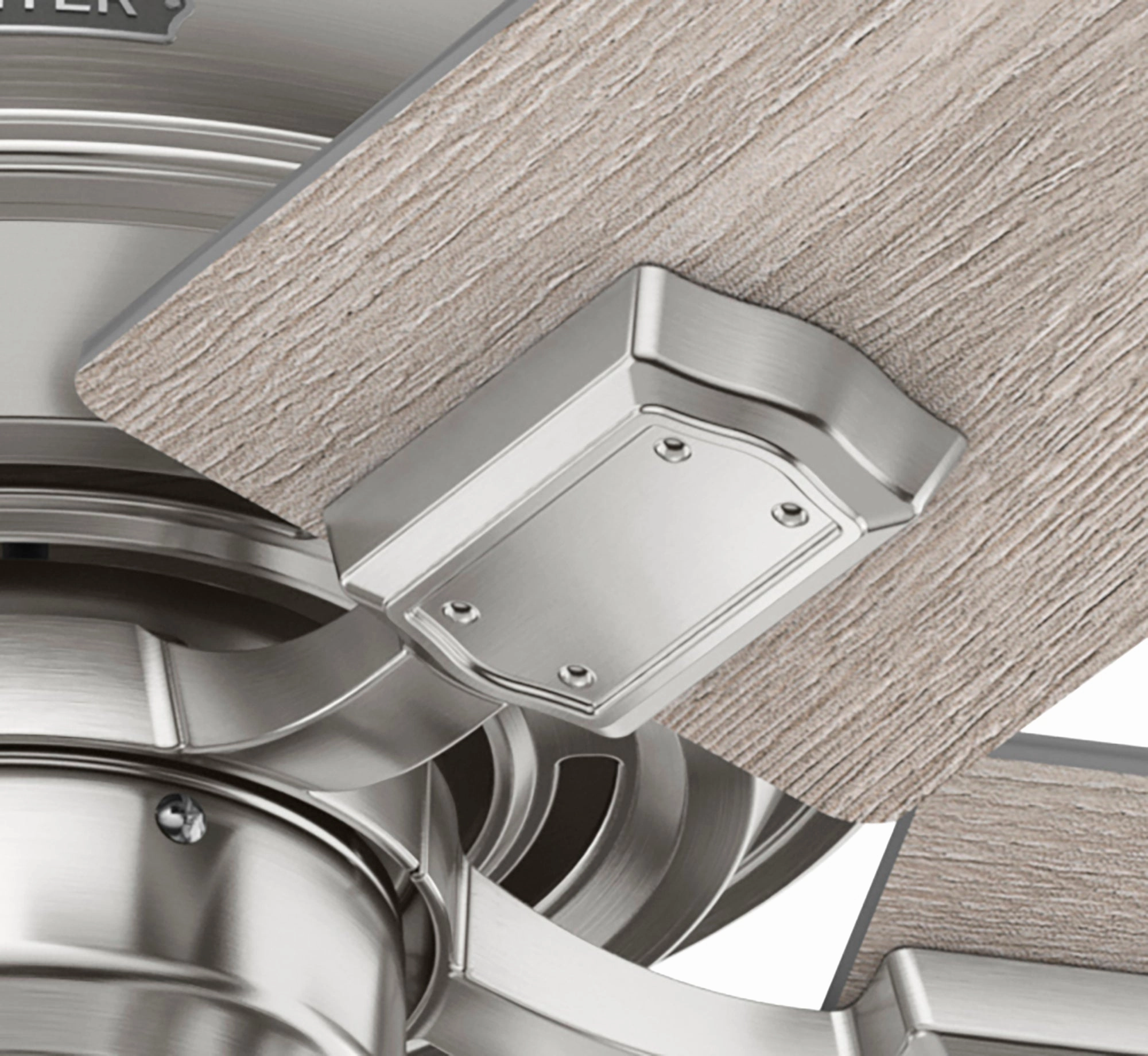 Crystal Peak 44"Ceiling Fan Brushed Nickel