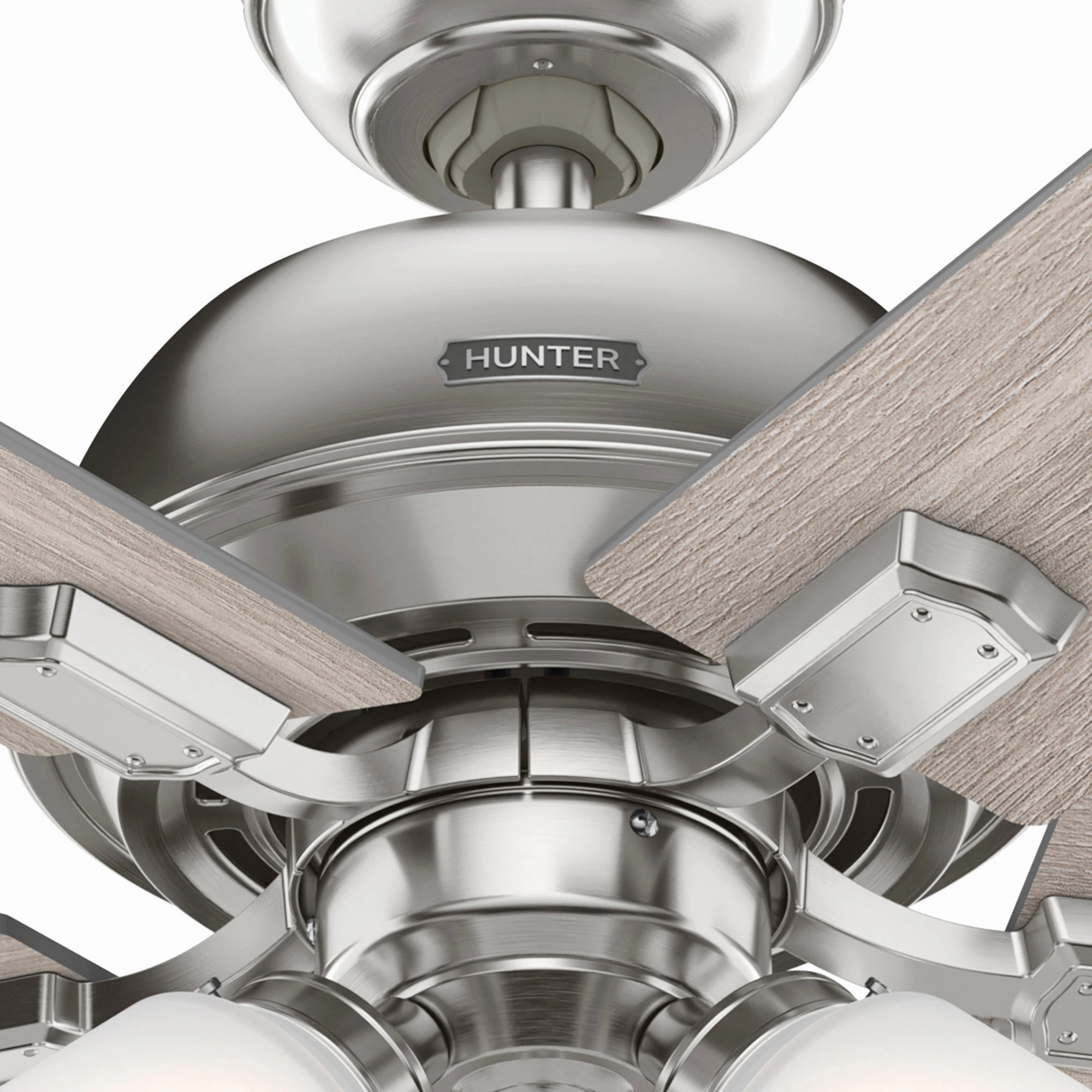 Crystal Peak 44"Ceiling Fan Brushed Nickel