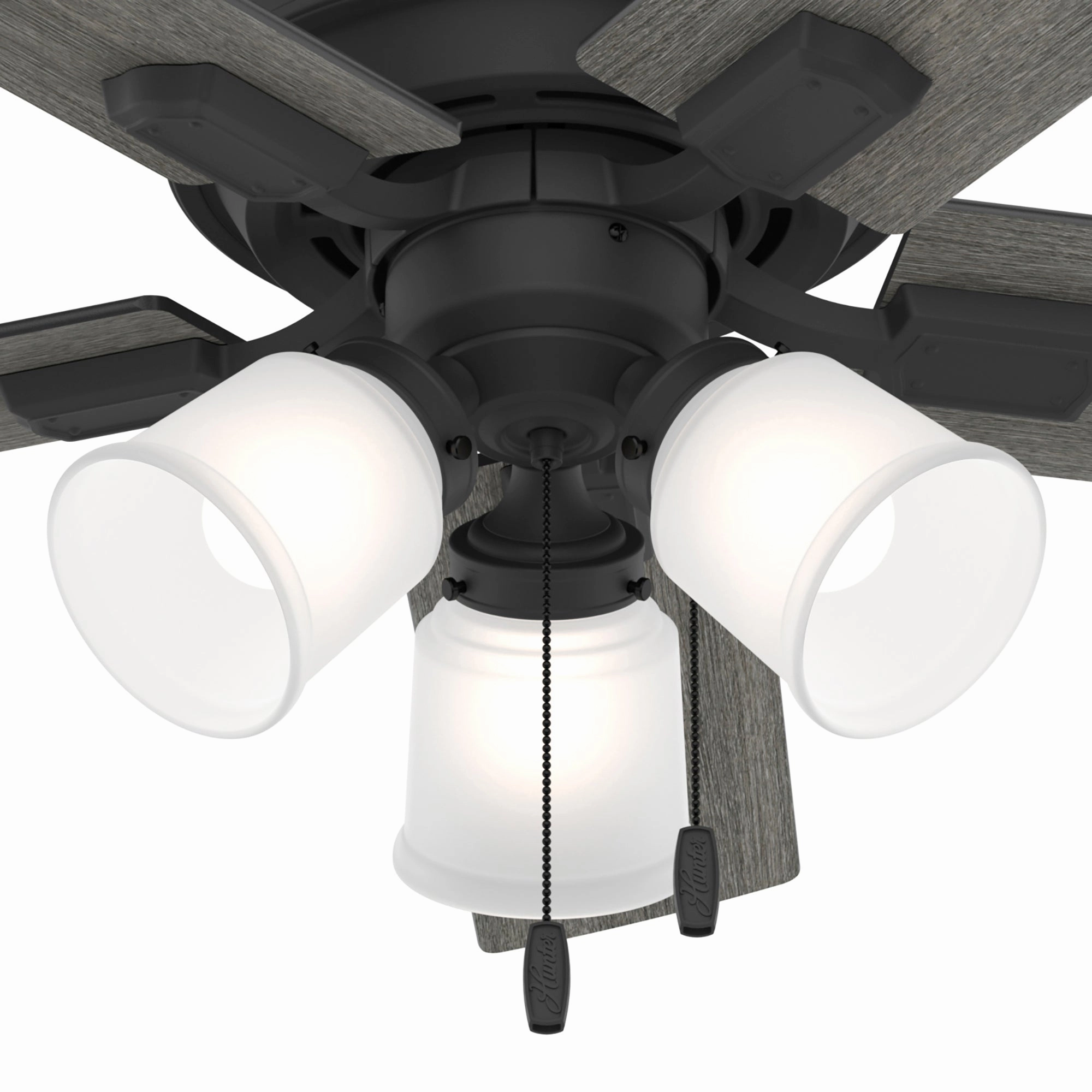 Crystal Peak 44"Ceiling Fan Matte Black