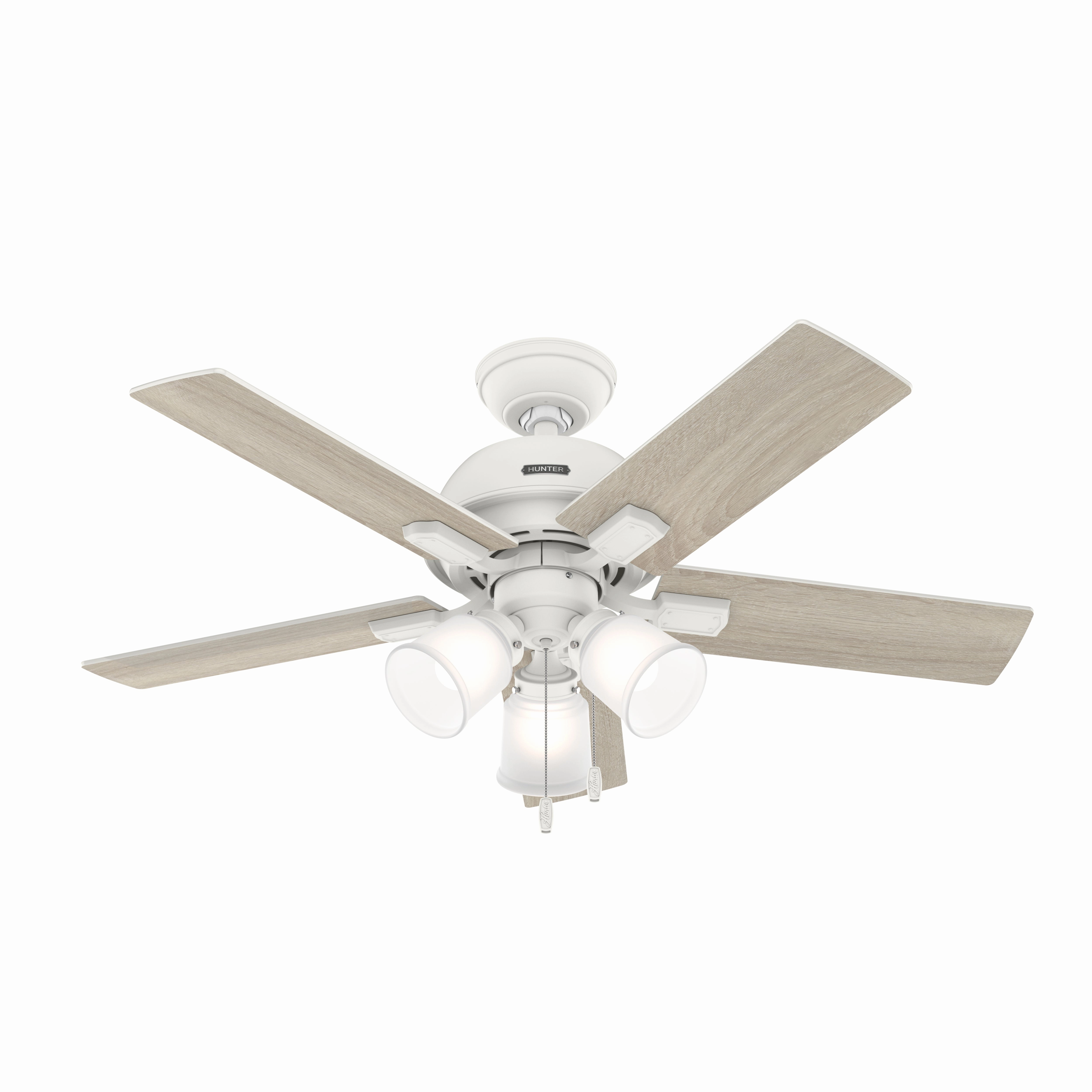 Crystal Peak 44"Ceiling Fan Matte White