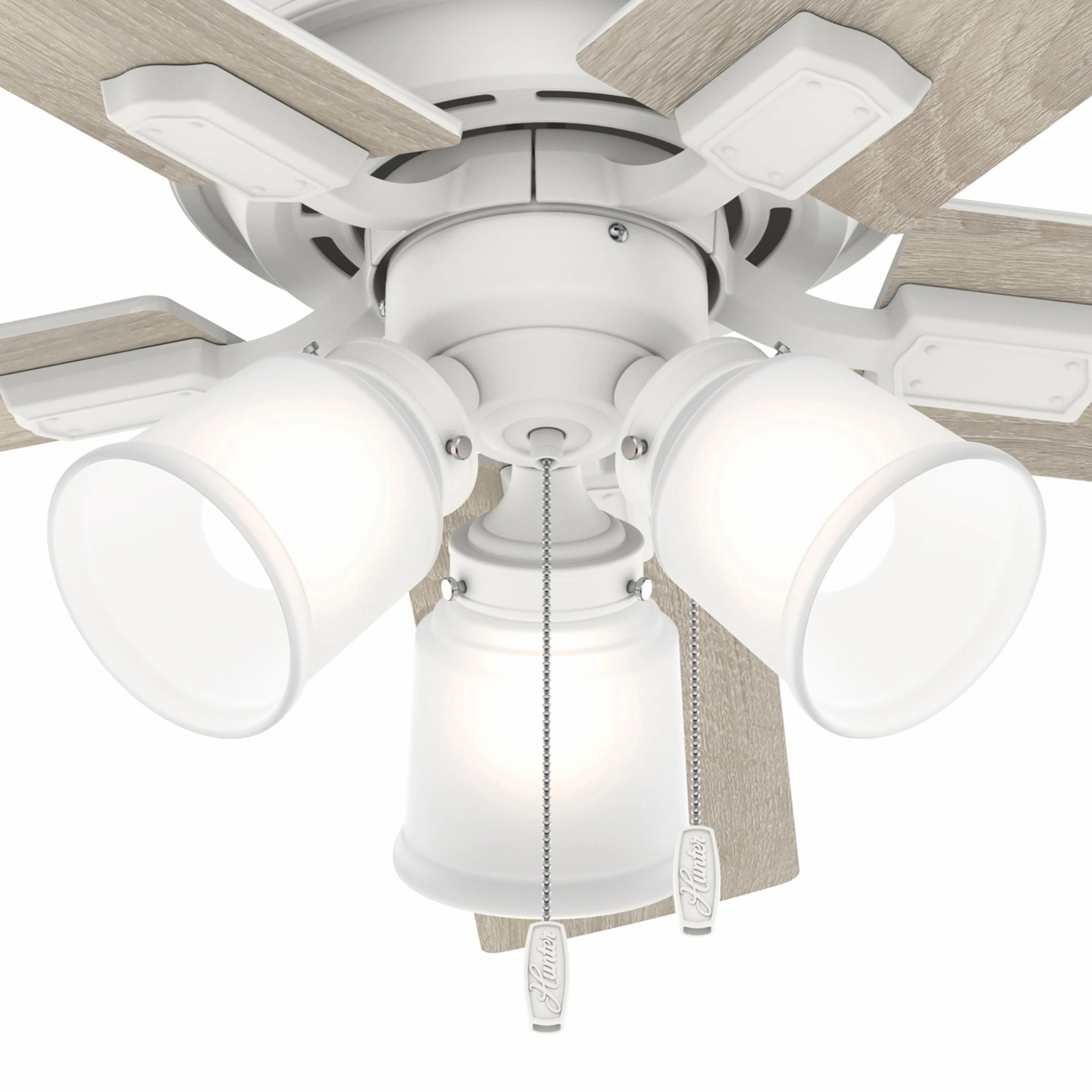 Crystal Peak 44"Ceiling Fan Matte White