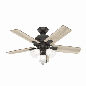 Crystal Peak 44"Ceiling Fan Noble Bronze best small fans for home and travel