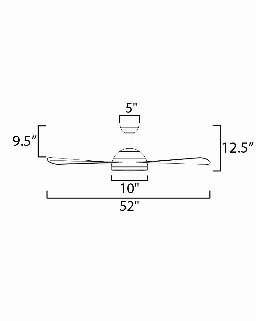 Cupola 52"Ceiling Fan Oil Rubbed Bronze