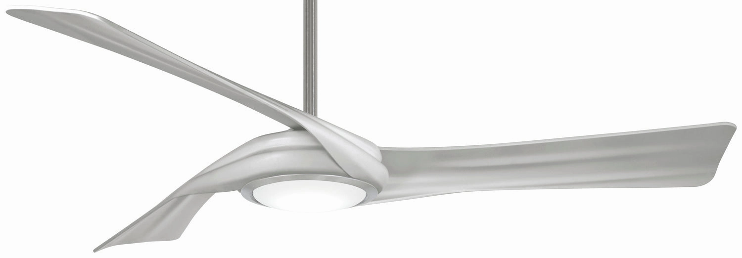 Curl 60"Ceiling Fan Brushed Nickel W/ Silver portable medium fans with handle design