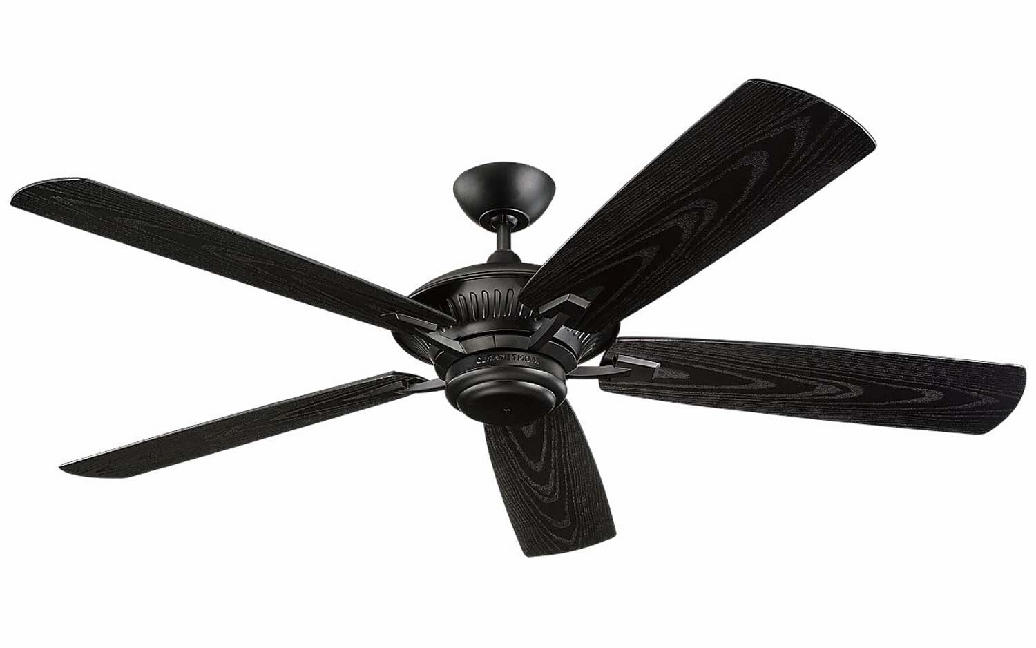 Cyclone 60" Ceiling Fan Matte Black outdoor exterior fans for patio cooling