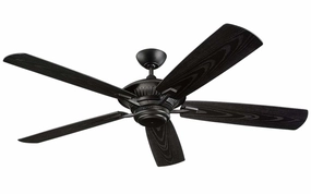 Cyclone 60" Ceiling Fan Matte Black portable medium fans with handle design