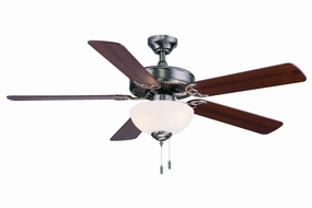 Dalton 52"Ceiling Fan Nickel quiet electric fans for home use