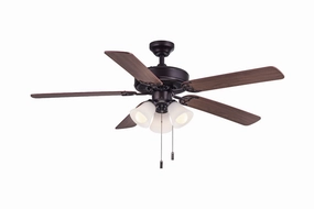 Dalton 52"Ceiling Fan Oiled Bronze compact electric fans for small spaces