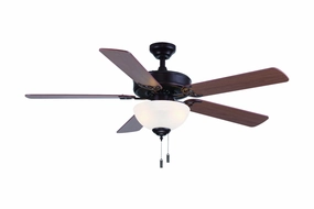 Dalton 52"Ceiling Fan Oiled Bronze lightweight fans for moving around easily