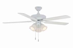Dalton 52"Ceiling Fan White compact medium fans for desks and counters