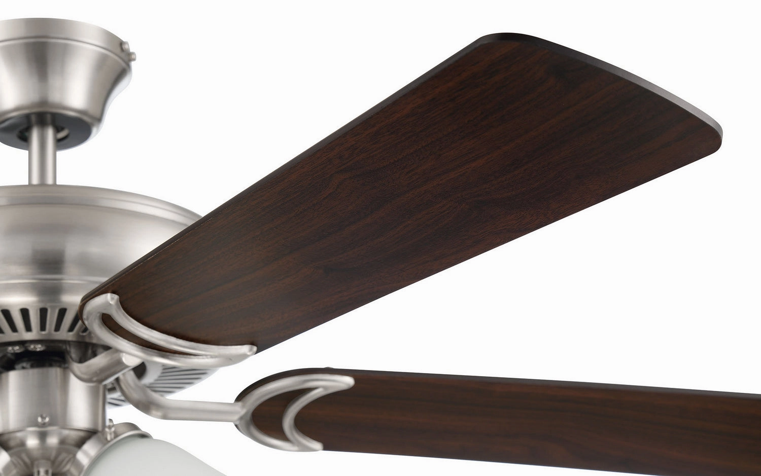 Decorator's Choice 3 Light Kit 52"Ceiling Fan Brushed Polished Nickel