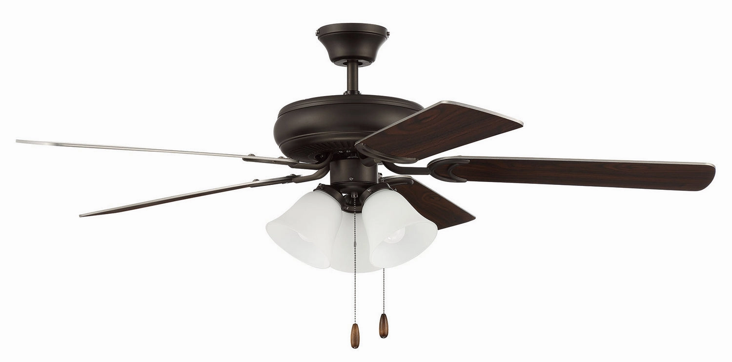 Decorator's Choice 3 Light Kit 52"Ceiling Fan Espresso