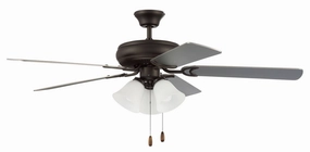 Decorator's Choice 3 Light Kit 52"Ceiling Fan Espresso high-speed electric fans for better airflow