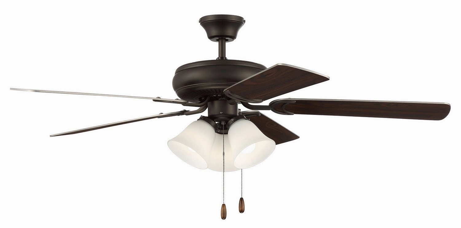 Decorator's Choice 3 Light Kit 52"Ceiling Fan Espresso