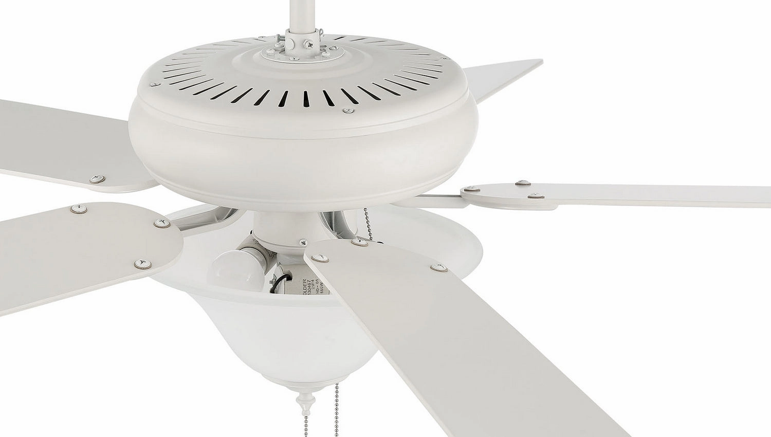 Decorator's Choice 3 Light Kit 52"Ceiling Fan Matte White