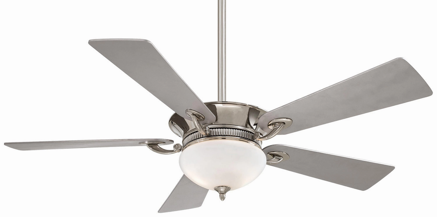 Delano Led 52"Ceiling Fan Polished Nickel multi-speed fans with easy controls