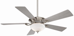 Delano Led 52"Ceiling Fan Polished Nickel multi-speed fans with easy controls