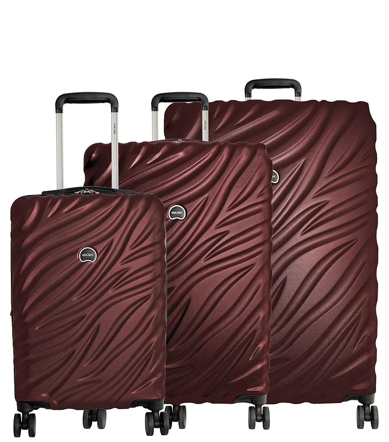 DELSEY Paris Alexis Lightweight Expandable Hardside 3 Piece Set (21"/25"/29") 4-Wheel Luggage Sets Bags Delsey-Paris