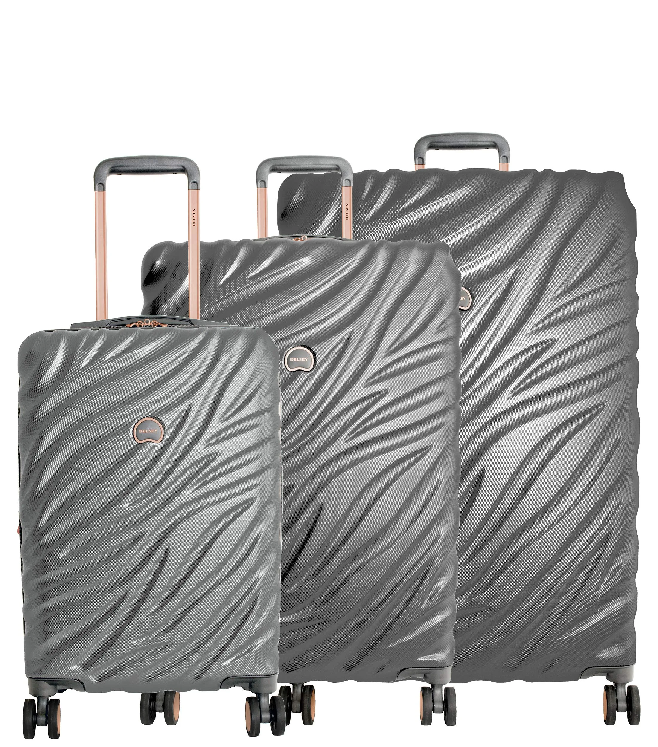 DELSEY Paris Alexis Lightweight Expandable Hardside 3 Piece Set (21"/25"/29") 4-Wheel Luggage Sets Bags Delsey-Paris