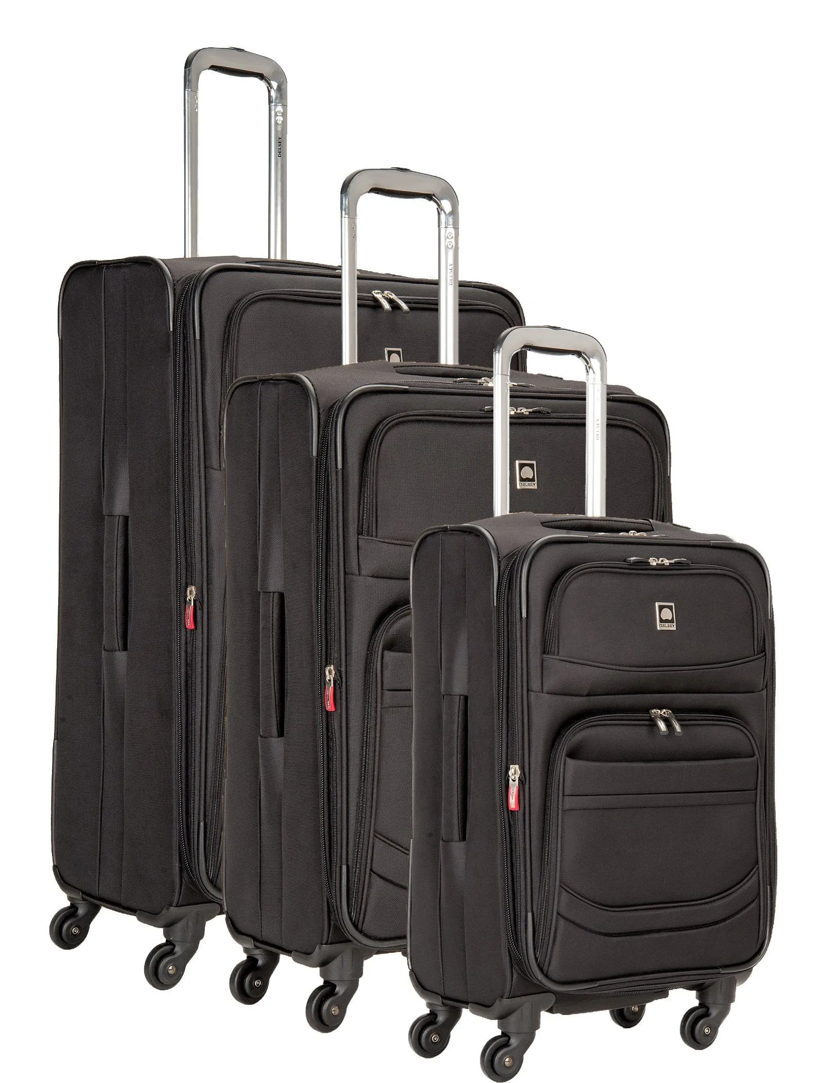 DELSEY Paris D-Lite 3 Piece Set (21"/25"/29") 4-Wheel Luggage Sets Bags Delsey-Paris
