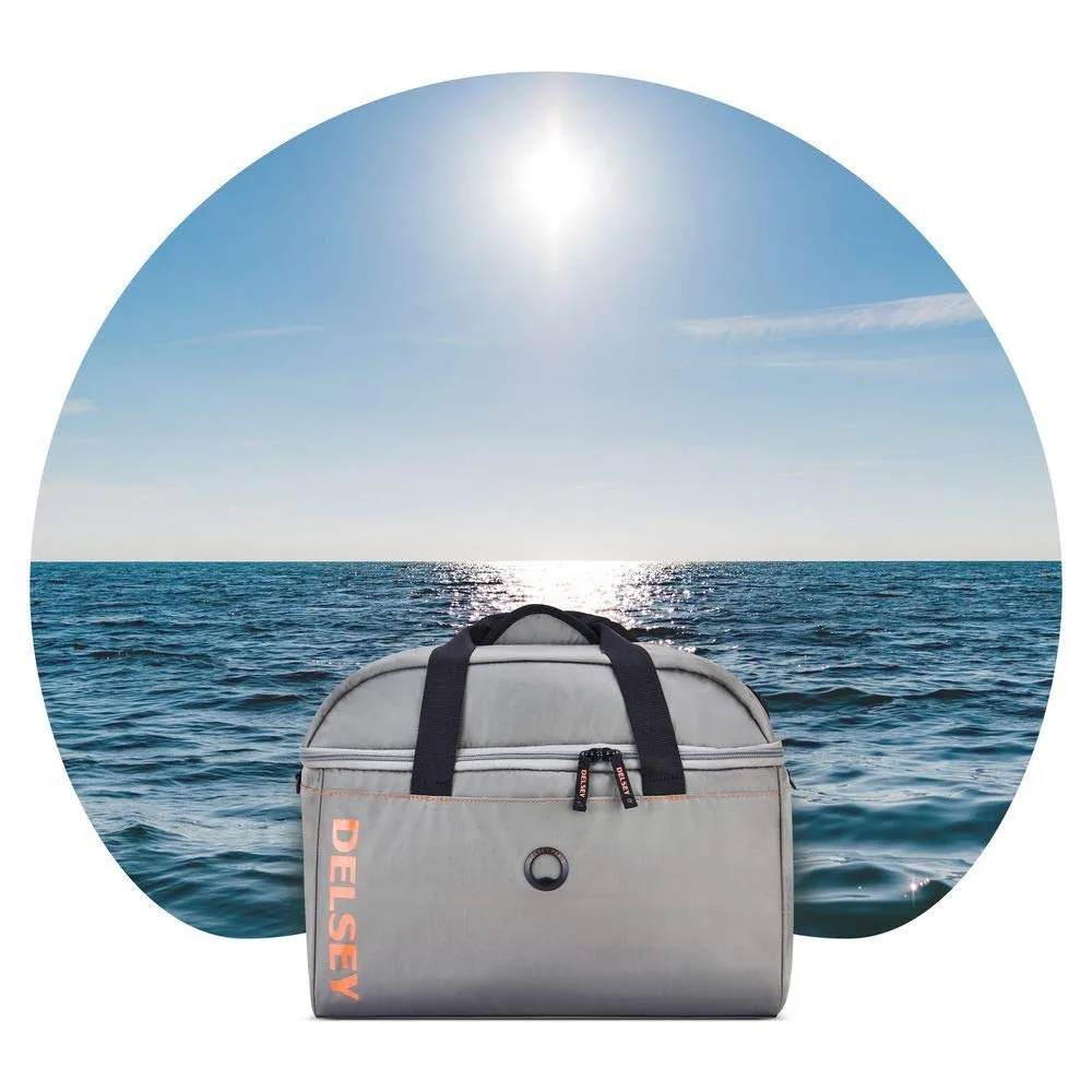 DELSEY Paris Egoa Travel Duffel Bag Made from 100% Recycled Materials, Light Gray, 18 Inch Bags Delsey-Paris