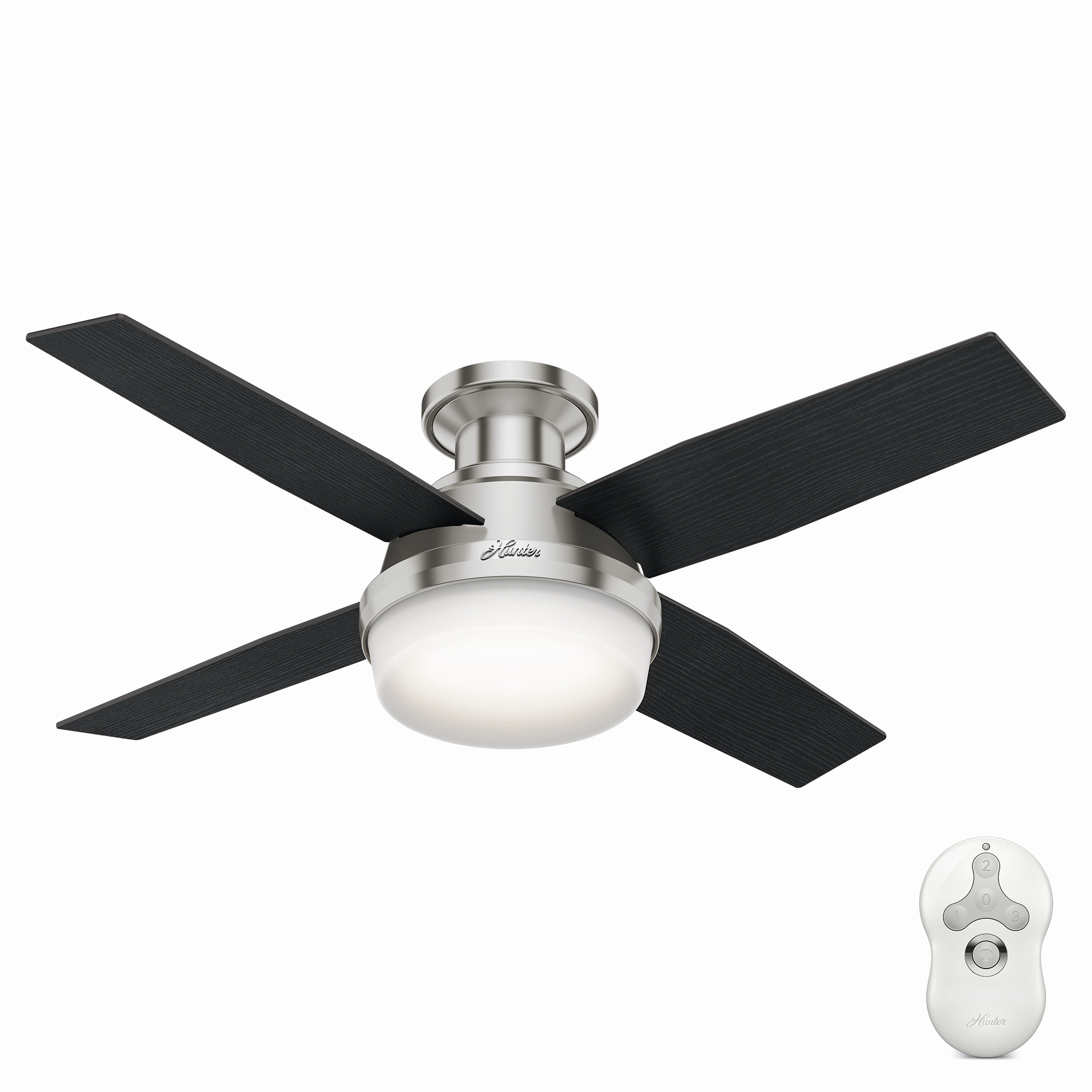 Dempsey 44"Ceiling Fan Brushed Nickel