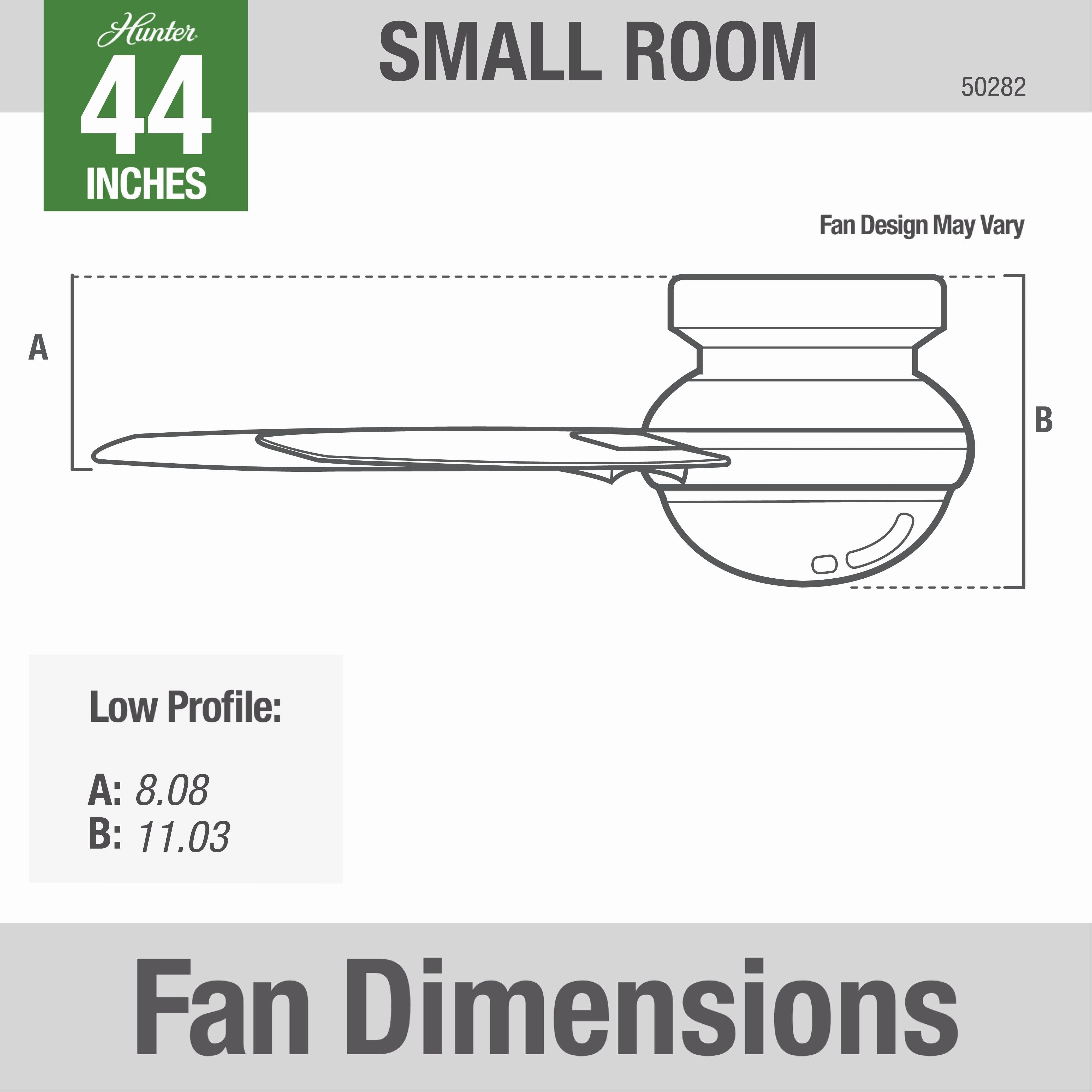 Dempsey 44"Ceiling Fan Brushed Nickel