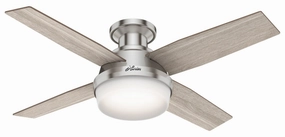 Dempsey 44"Ceiling Fan Brushed Nickel best small fans for home and travel