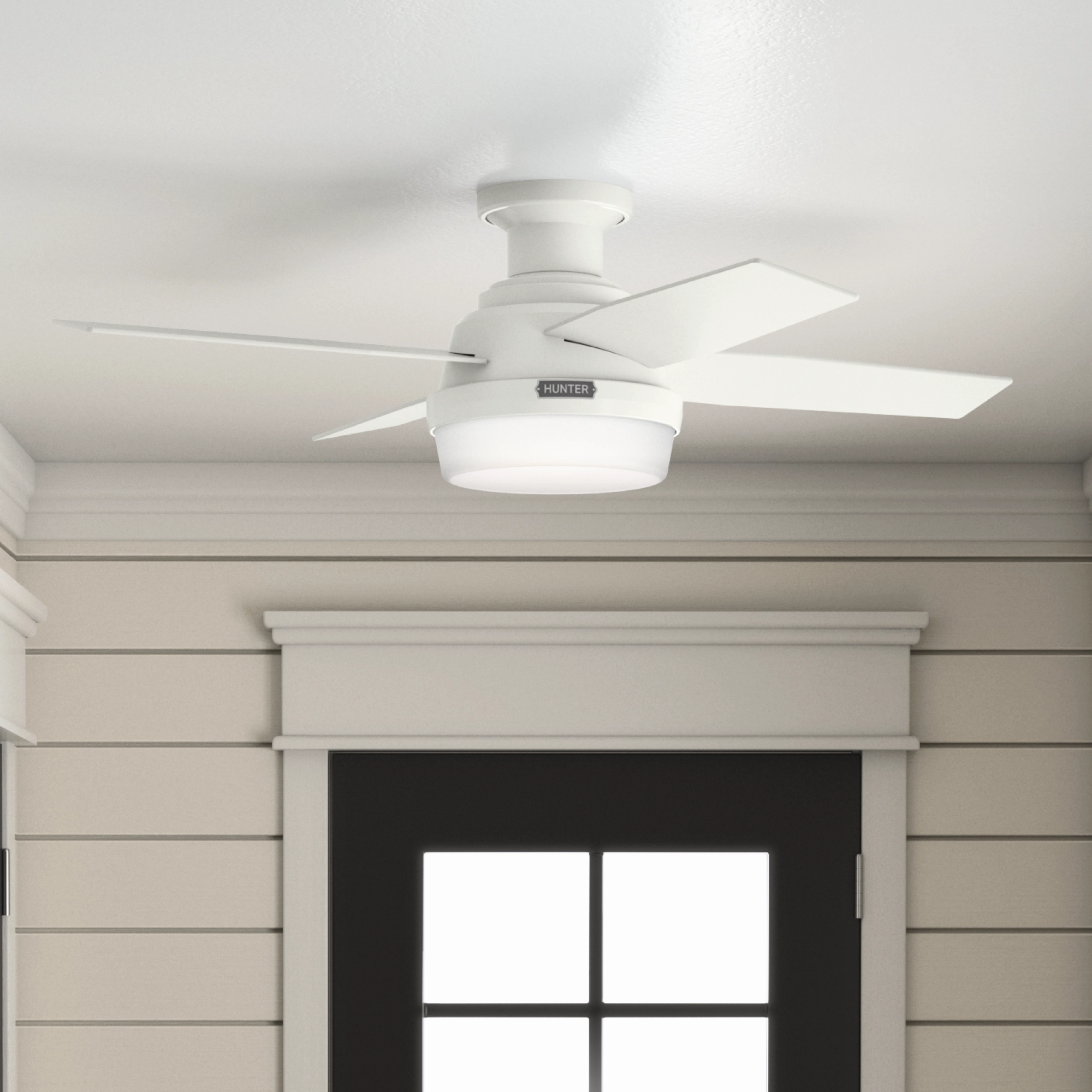 Dempsey 44"Ceiling Fan Fresh White