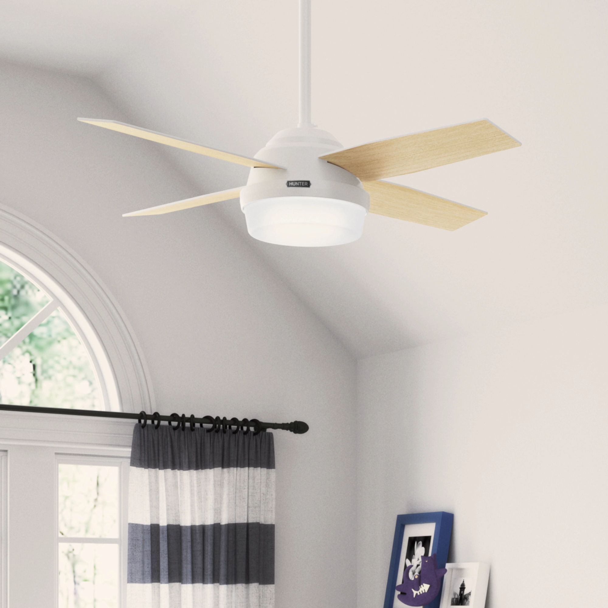 Dempsey 44"Ceiling Fan Fresh White
