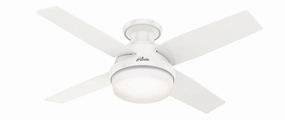 Dempsey 44"Ceiling Fan Fresh White portable small fans for everyday use