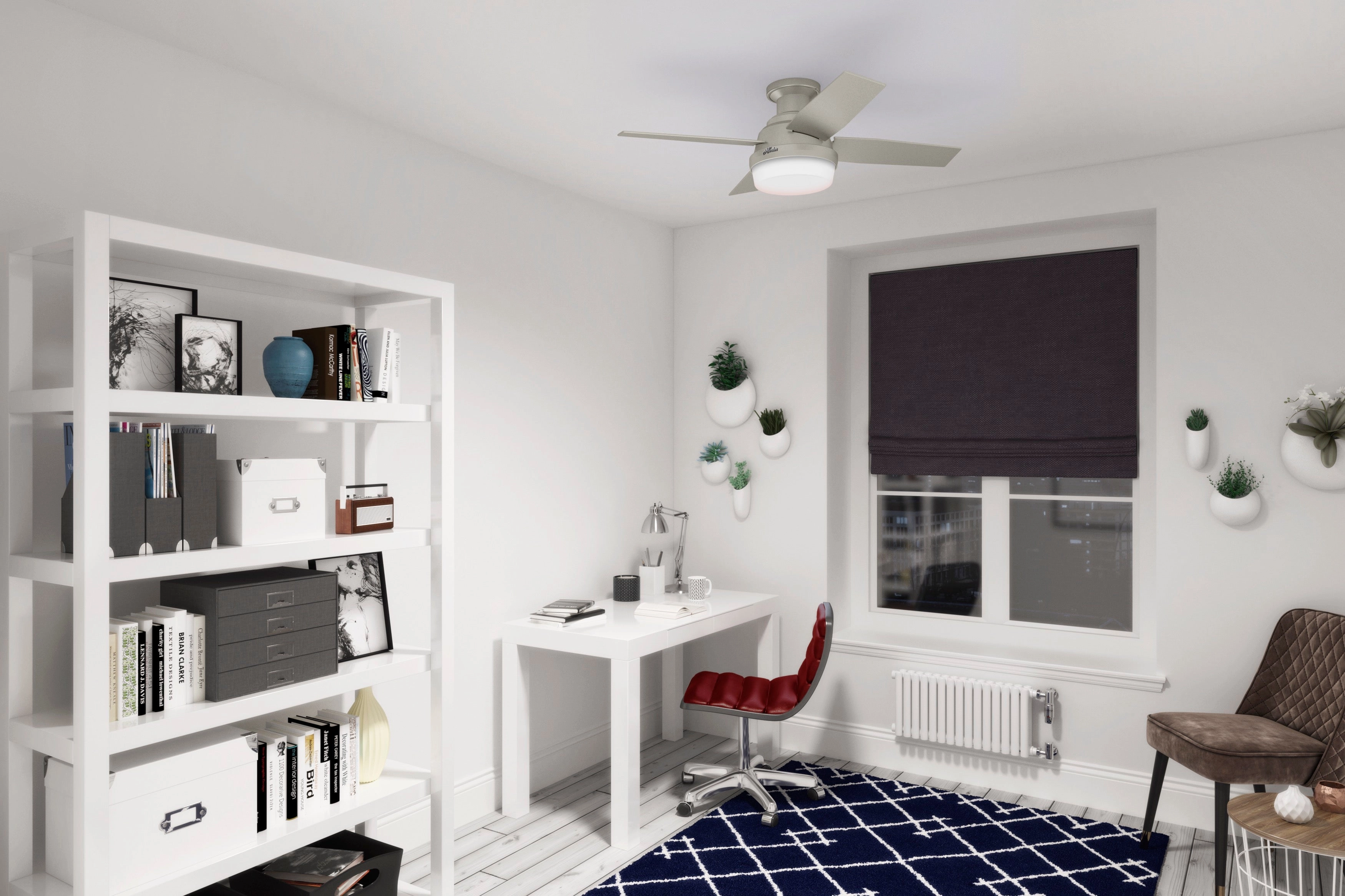 Dempsey 44"Ceiling Fan Matte Nickel
