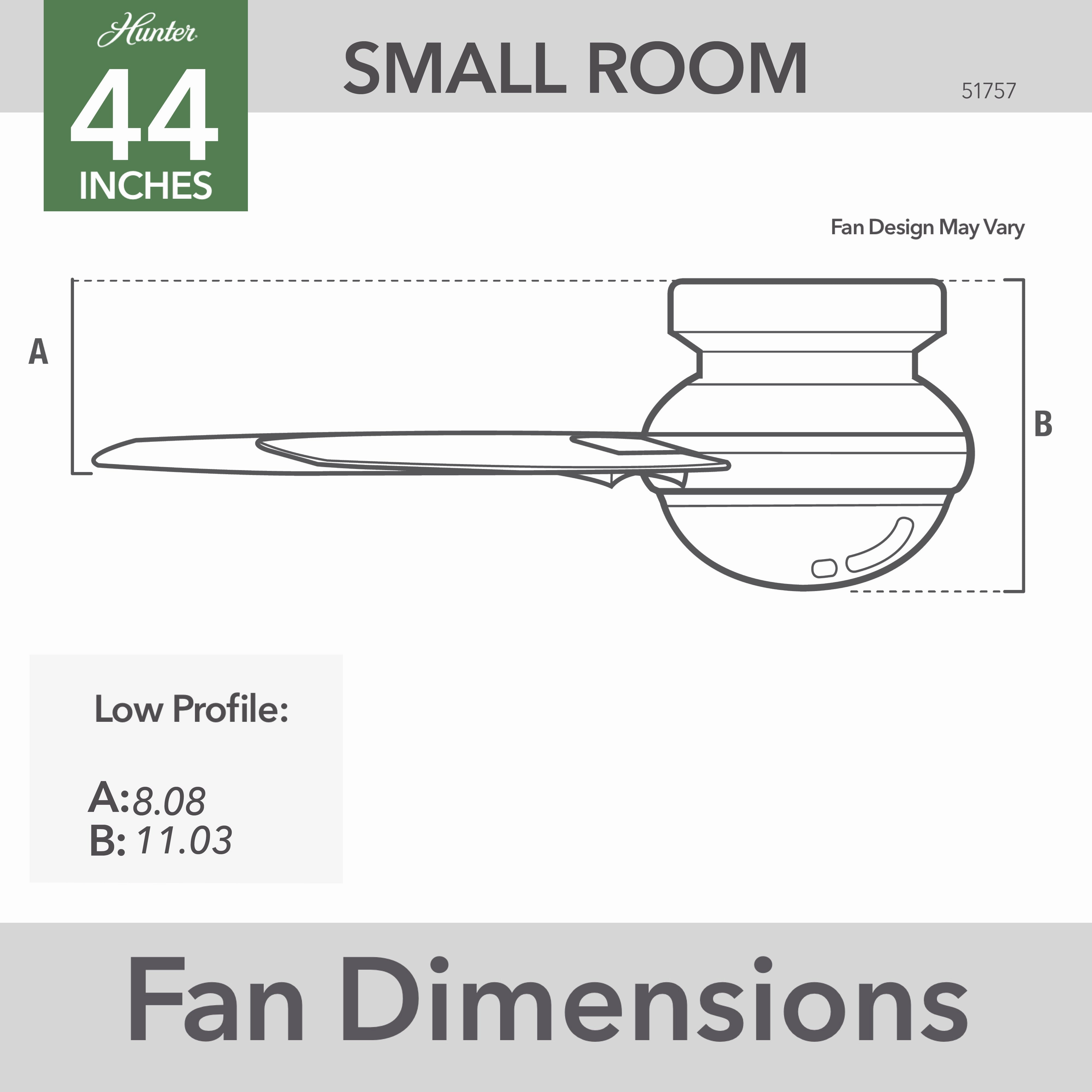 Dempsey 44"Ceiling Fan Matte Silver