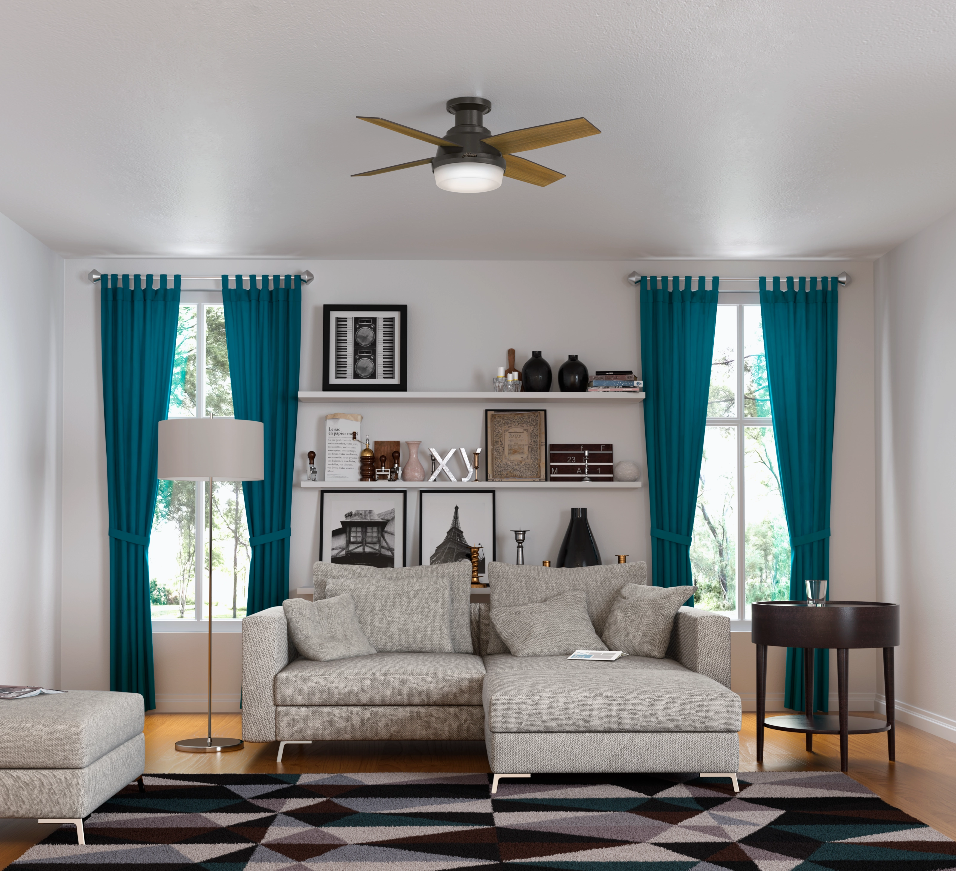 Dempsey 44"Ceiling Fan Noble Bronze