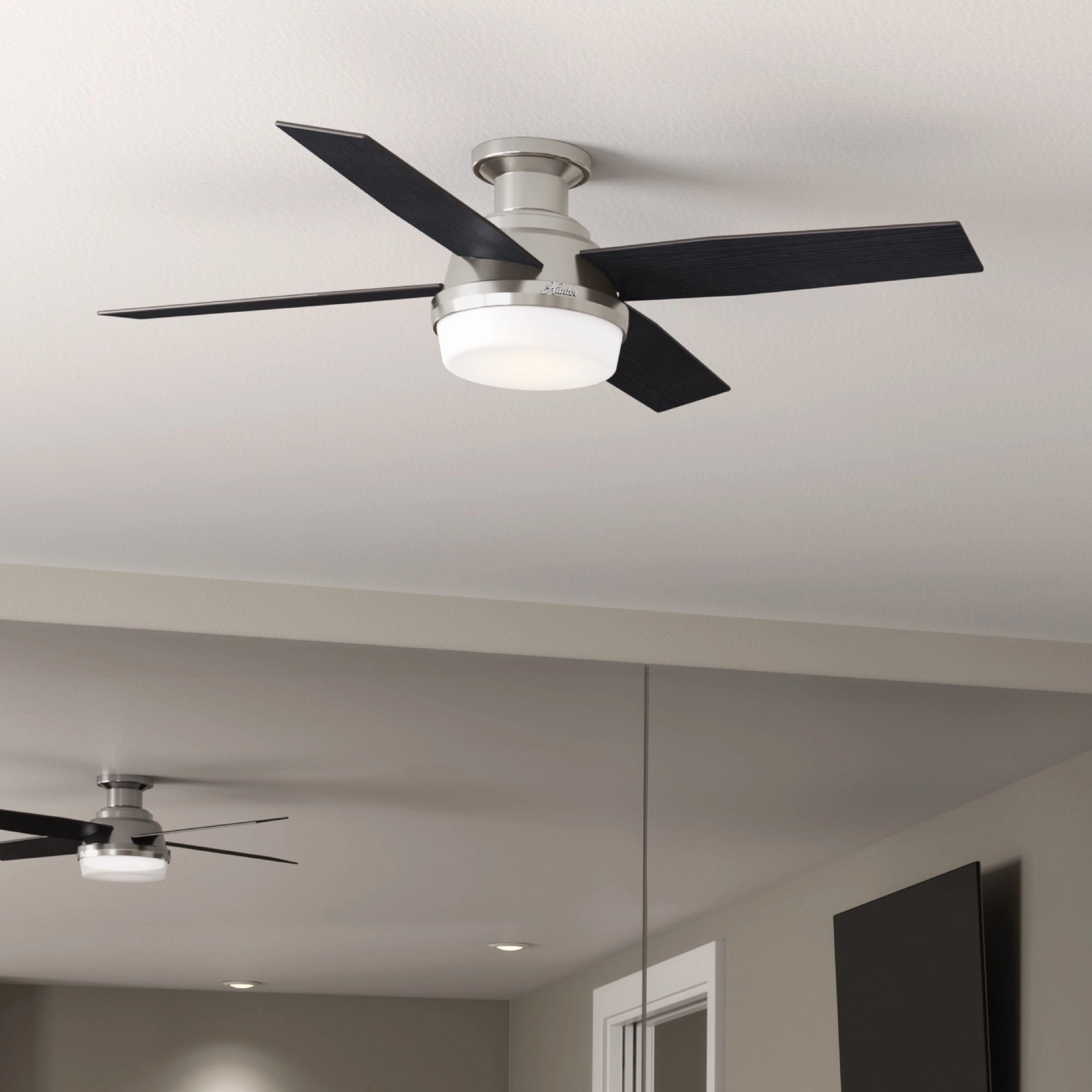 Dempsey 52"Ceiling Fan Brushed Nickel
