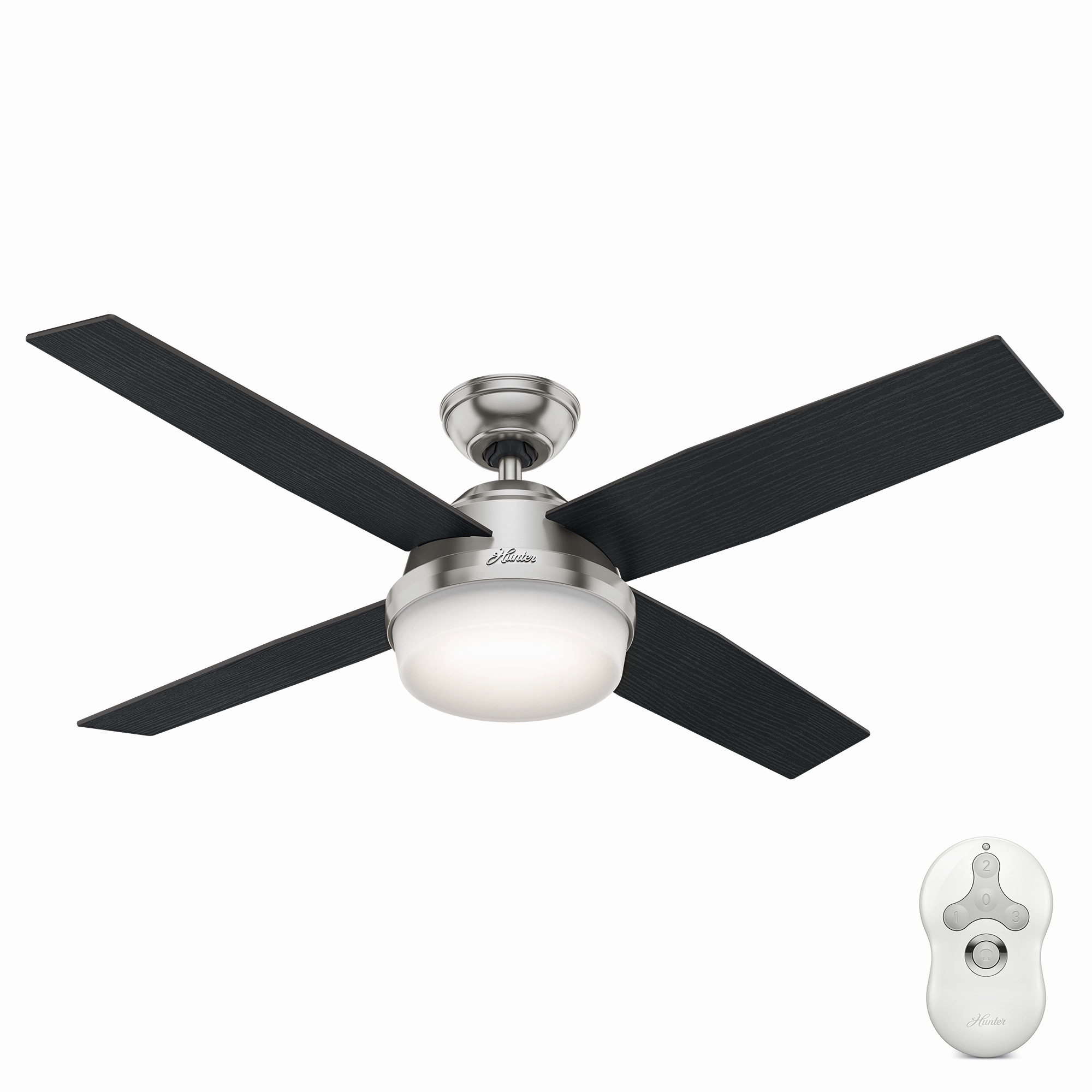 Dempsey 52"Ceiling Fan Brushed Nickel