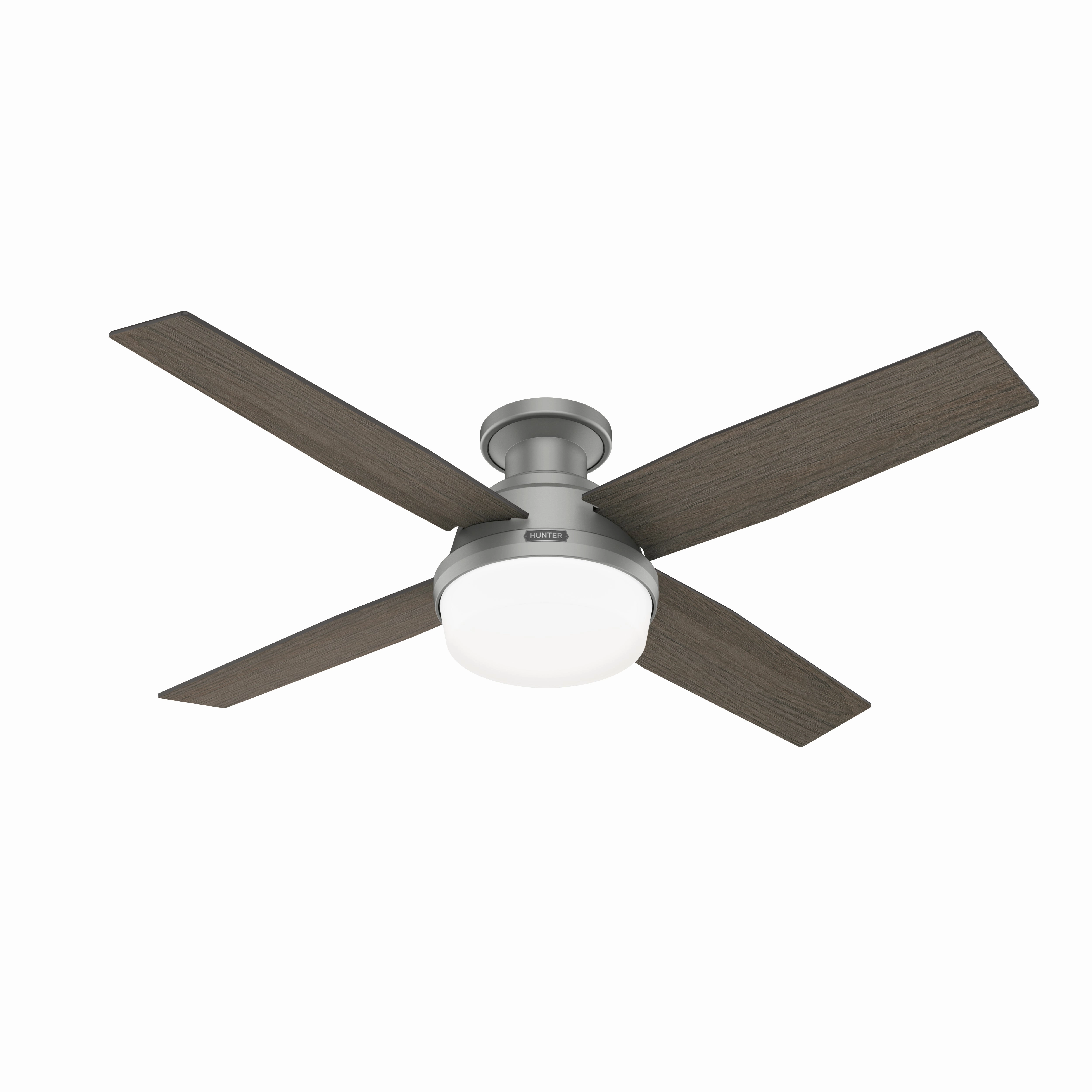 Dempsey 52"Ceiling Fan Matte Silver