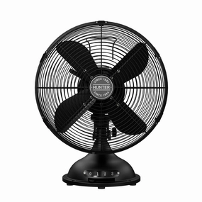 Desk Fan Matte Black modern electric fans for minimalist decor