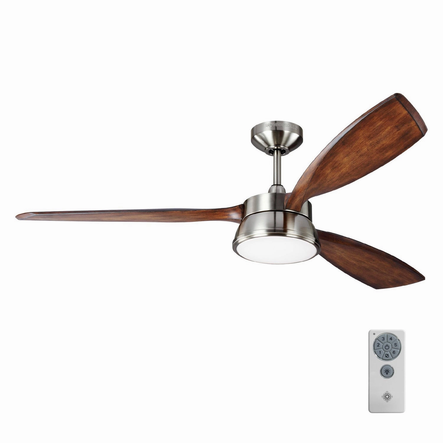 Destin 57"Ceiling Fan Brushed Steel